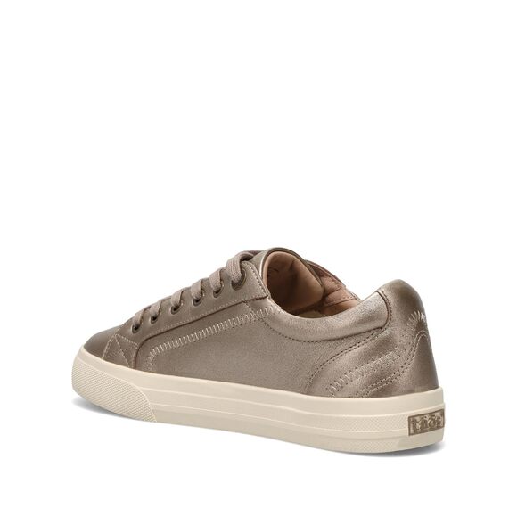 NWT Taos Plim Soul Lux Women’s Leather Lace-Up Comfort Sneaker, Champagne 6.5M - Picture 4 of 6